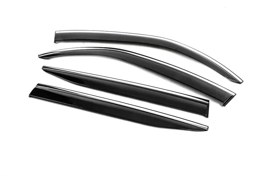 Toyota Land Cruiser 300 2021– Windschermen met chromen sierlijst Niken Luxury (4 stuks) Foto 2