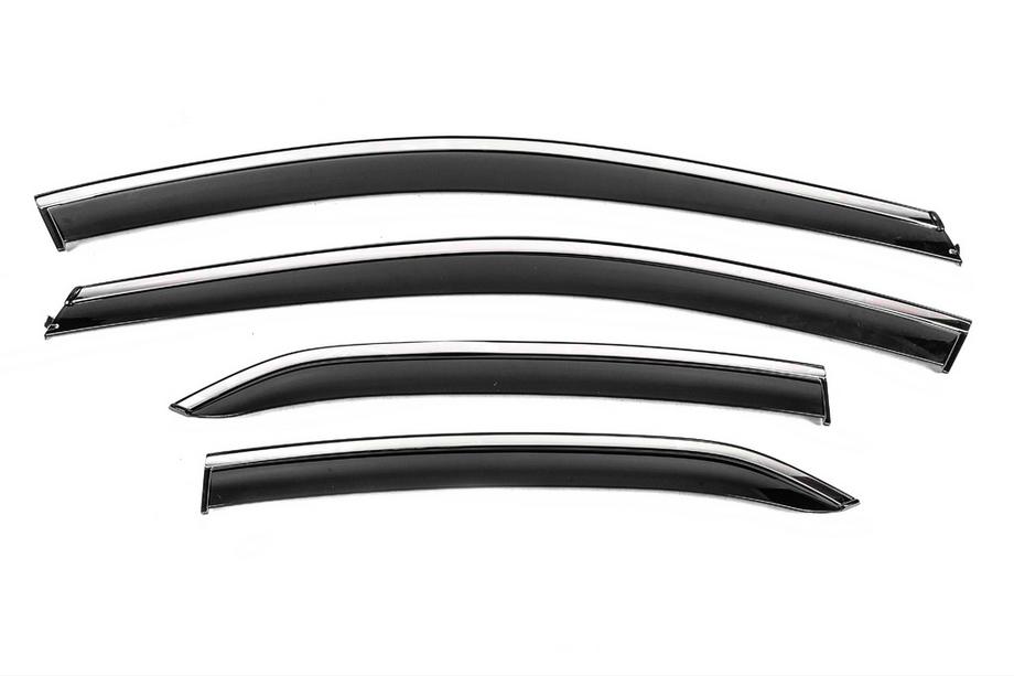 Toyota Camry 2017–2023 Windschermen met chromen sierlijst Niken Luxury (4 stuks) Image