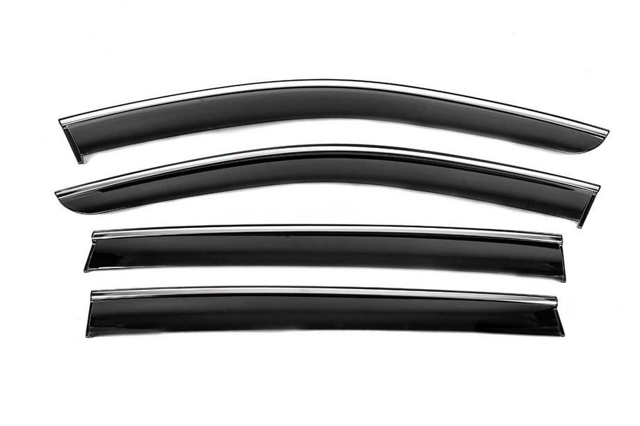 Volkswagen ID.6 2021– Windschermen met chromen sierlijst Niken Luxury (4 stuks) Foto 2
