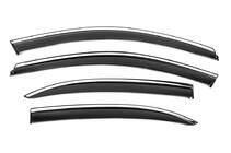 Volkswagen Jetta 2011–2018 Raamdeflectoren met chromen sierlijst Niken Luxury (EU, 4 stuks) foto 1