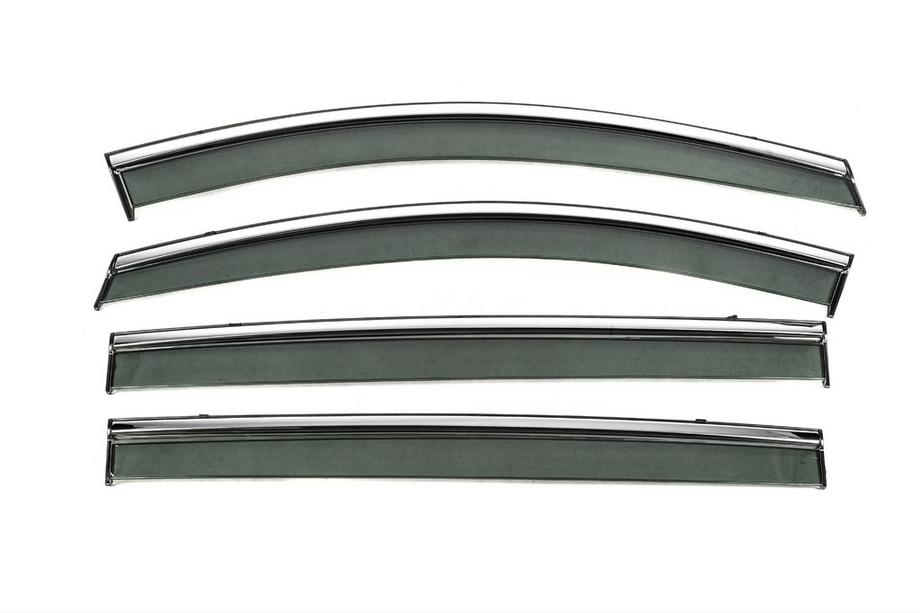Volkswagen Sharan 2010–2023 Windschermen met chromen sierlijst Niken Luxury (4 stuks) Foto 1