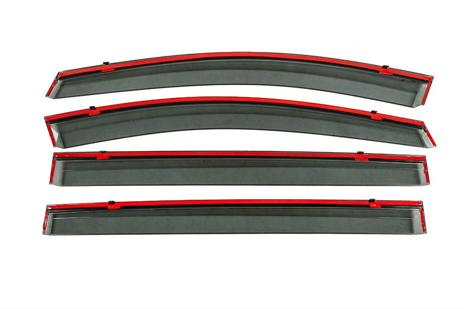 Volkswagen Sharan 2010–2023 Windschermen met chromen sierlijst Niken Luxury (4 stuks) Foto 3