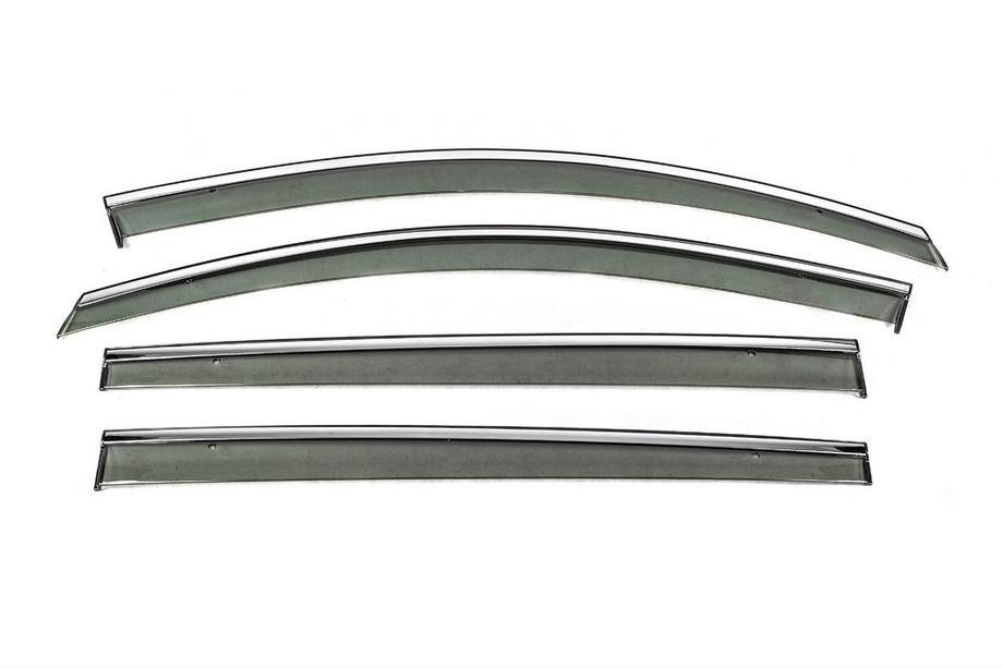 Volkswagen Touran 2003–2010 Windschermen met chromen sierlijst Niken Luxury (4 stuks) Foto 1