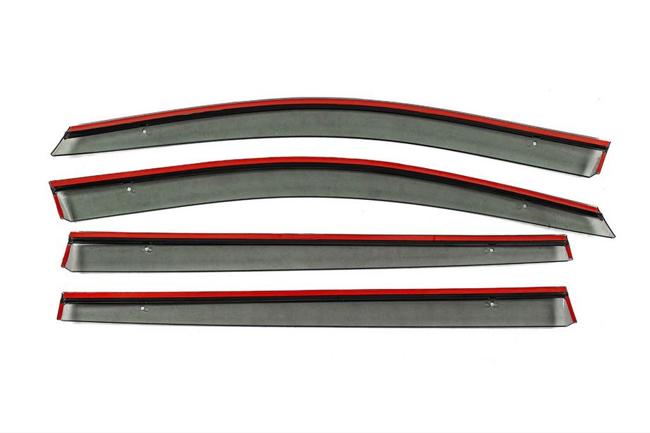 Volkswagen Touran 2003–2010 Windschermen met chromen sierlijst Niken Luxury (4 stuks) Foto 3
