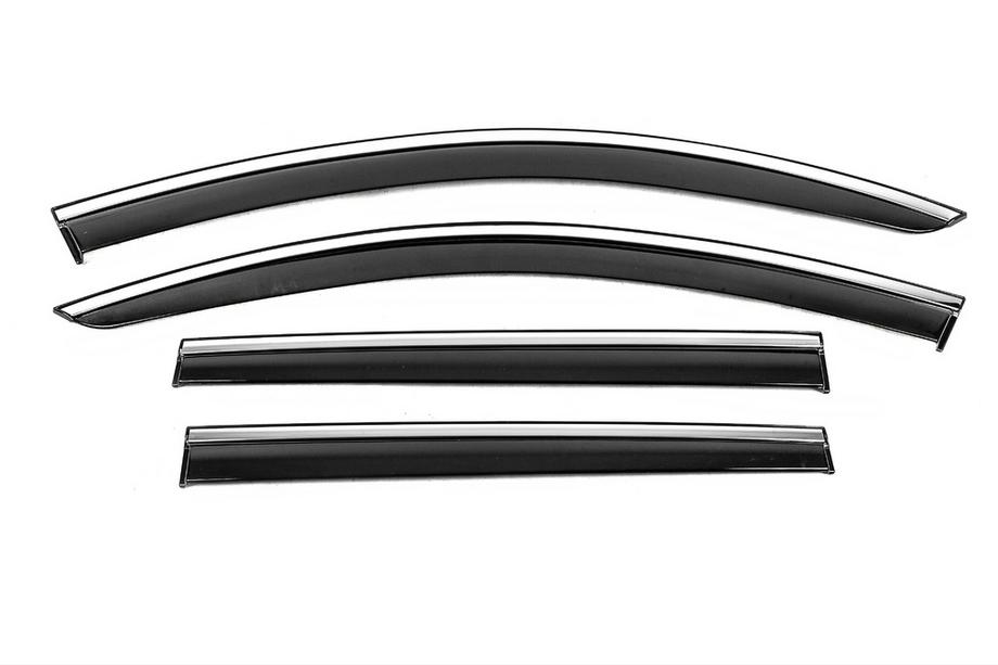 Volkswagen Passat B6 2006–2012 Windschermen met chromen sierlijst Niken Luxury (SW, 4 stuks) Foto 1