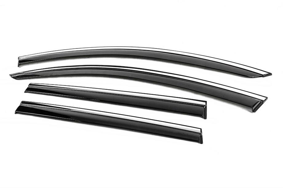 Volkswagen Passat B7 2012–2015 Windschermen met chromen sierlijst Niken Luxury (SW, 4 stuks) Foto 2
