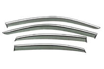 Volkswagen Passat B9 2023– Raamwinddeflectoren met chromen sierlijst Niken Luxury (voor Sedan, 4 stuks) foto 1