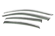 Volkswagen Passat B9 2023– Raamwinddeflectoren met chromen sierlijst Niken Luxury (voor Sedan, 4 stuks) foto 2
