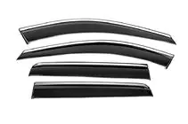 Volvo XC90 2002–2014 Windschermen met chromen sierlijst Niken Luxury (4 stuks) foto 2
