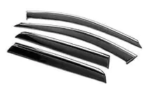 Volvo XC90 2002–2014 Windschermen met chromen sierlijst Niken Luxury (4 stuks) foto 3