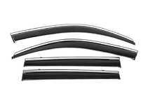 Toyota Land Cruiser Prado 150 2009–2023 Raamwindschermen met chroom Niken Luxury (4 stuks) foto 2