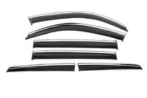 Lexus LX570/450d 2008–2022 Windschermen met chroomlijst Niken Luxury (2008-2015, 6 stuks) foto 2