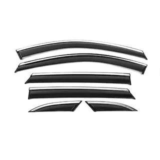 Raamwindschermen met chromen sierlijst Niken Luxury (6 stuks)