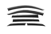 Mitsubishi Outlander 2012–2021 Raamwindschermen met chromen sierlijst Niken Luxury (6 stuks) foto 1