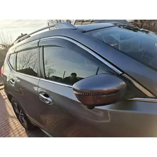 Raamwindschermen met chromen sierlijst Niken Luxury (6 stuks)