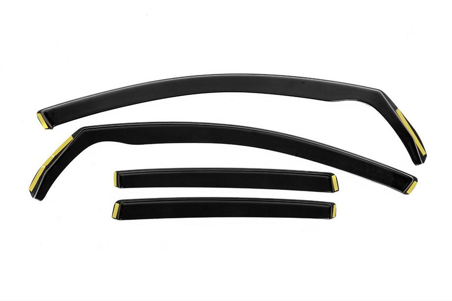 Volkswagen Golf 6 2008–2014 In-channel raamwindschermen Niken Luxury (HB, 4 stuks) Foto 1