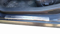 Renault Laguna 2001–2007 OmsaLine instaplijsten (set 4 st., RVS) foto 1