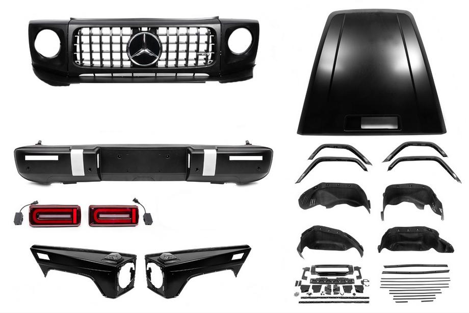 Mercedes G-klasse W463 1990–2018 Facelift-kit voor G63 AMG 2018 (geen volledige set) Foto 3
