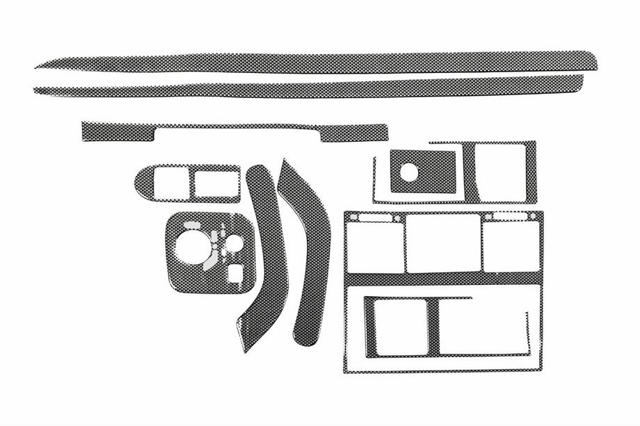 Mercedes G-klasse W463 1990–2018 Dashboard sierlijsten Carbonlook Foto 2