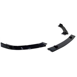 Voorbumper lip spoiler DPT V-1 (hoogglans zwart, 3-delig) Audi A3 2012–2020
