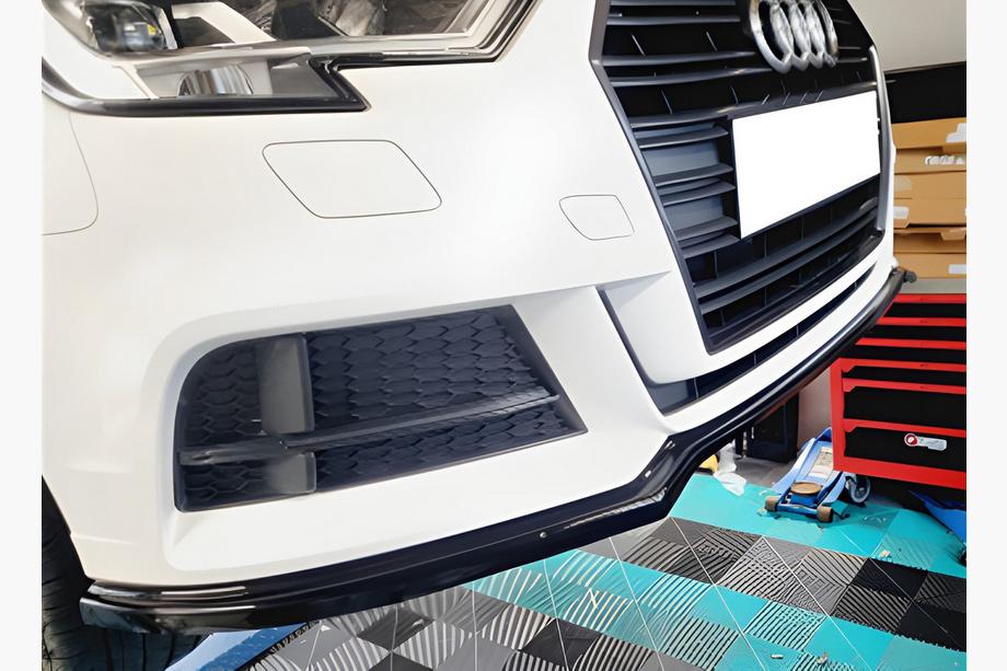 Audi A3 2012–2020 Front lip spoiler DPT V-2 (hoogglans zwart) Image