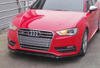 Audi A3 2012–2020 Voorbumper front lip splitter DPT V-3 (Sedan/HB, hoogglans zwart) foto 7