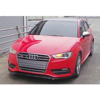 Voorbumper front lip splitter DPT V-3 (Sedan/HB, hoogglans zwart) Audi A3 2012–2020 foto 3