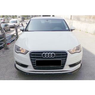 Voorbumper front lip splitter DPT V-3 (Sedan/HB, hoogglans zwart) Audi A3 2012–2020 foto 4