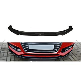 Voorbumper lip spoiler DPT V-1 (voor S-Line, 2015-2019, hoogglans zwart) Audi A4 B9 2015–2024 foto 2