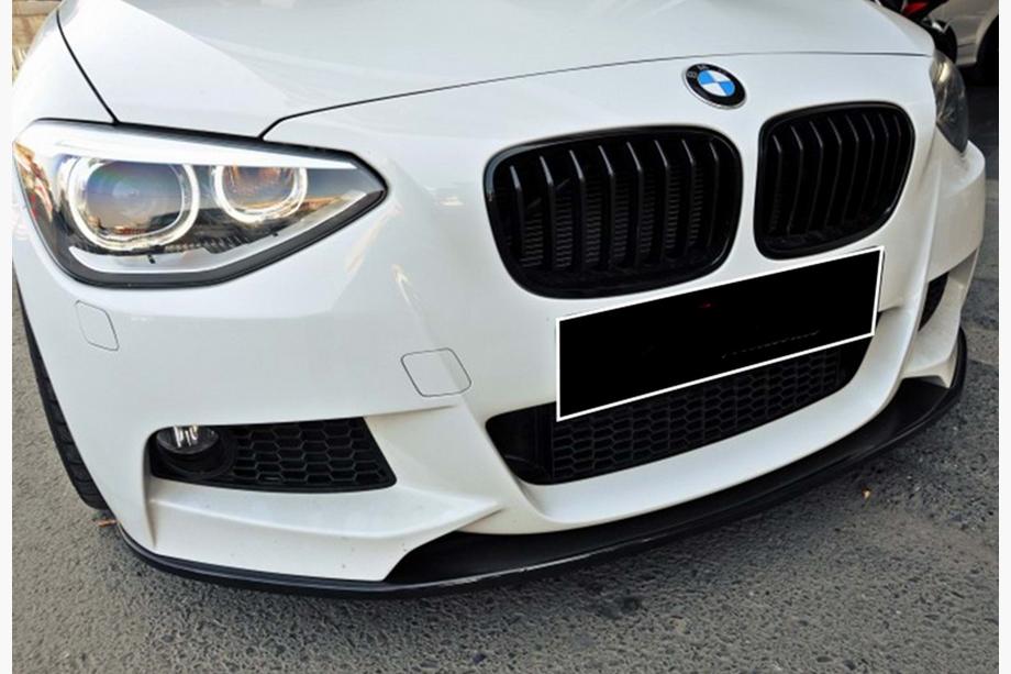 BMW 1 Serie F20/F21 2011–2019 DPT V-3 voorlip (voor M Performance Style, hoogglans zwart) Image