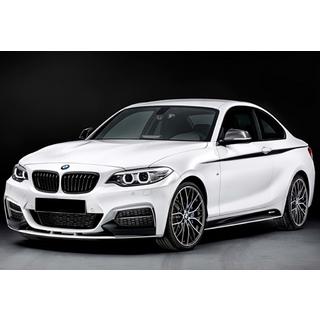 Front lip spoiler DPT V-2 (voor M Performance, hoogglans zwart) BMW 2-serie F22/F23 2014–2021 foto 1