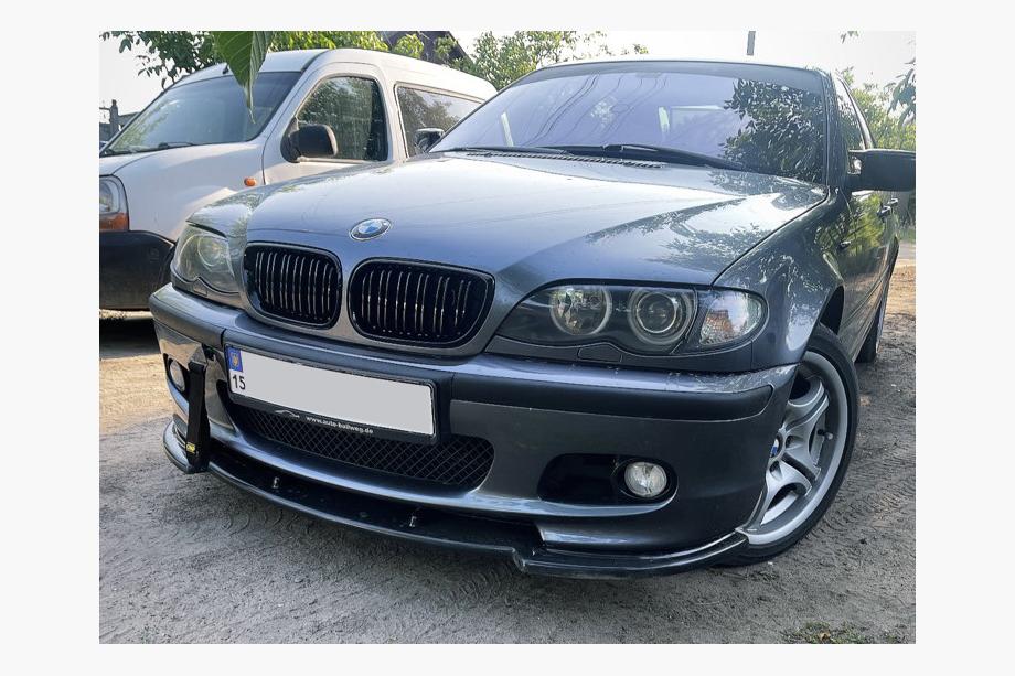 BMW 3 Serie E46 1998–2006 DPT V-1 frontlip (voor M Sport, hoogglans zwart) Foto 8