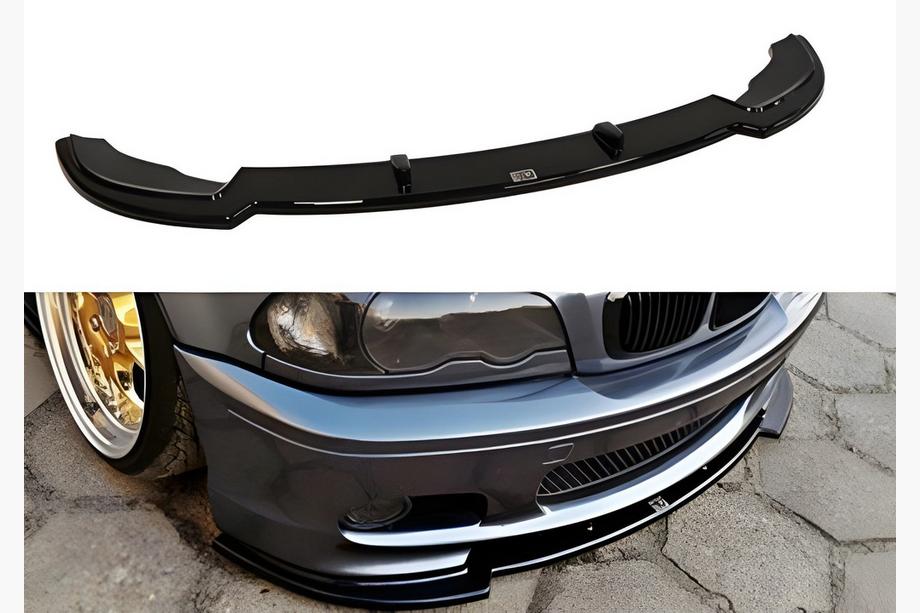 BMW 3 Serie E46 1998–2006 DPT V-1 frontlip (voor M Sport, hoogglans zwart) Foto 10