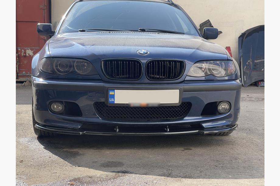 BMW 3 Serie E46 1998–2006 DPT V-1 frontlip (voor M Sport, hoogglans zwart) Foto 6
