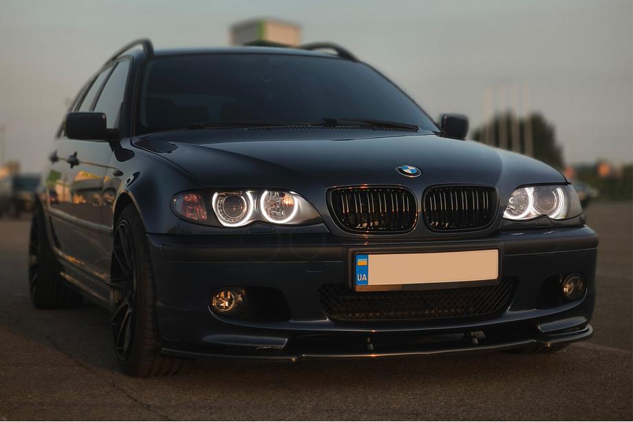 BMW 3 Serie E46 1998–2006 DPT V-1 frontlip (voor M Sport, hoogglans zwart) Foto 3