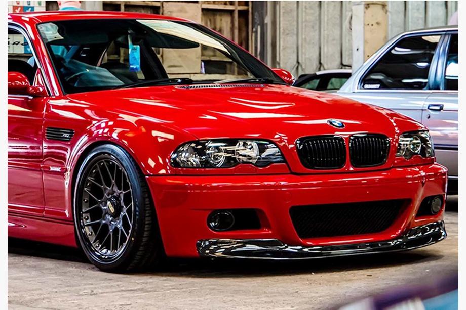 BMW 3 Serie E46 1998–2006 DPT frontlip splitter (voor M3, hoogglans zwart) Image