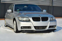 BMW 3-serie E90/E91 2005–2011 Voorbumper lip DPT (voor E90 M-Sport 2005-2008, glanzend zwart) foto 3