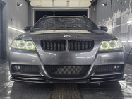 BMW 3-serie E90/E91 2005–2011 Voorbumper lip DPT (voor E90 M-Sport 2005-2008, glanzend zwart) foto 5