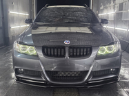 BMW 3-serie E90/E91 2005–2011 Voorbumper lip DPT (voor E90 M-Sport 2005-2008, glanzend zwart) foto 1
