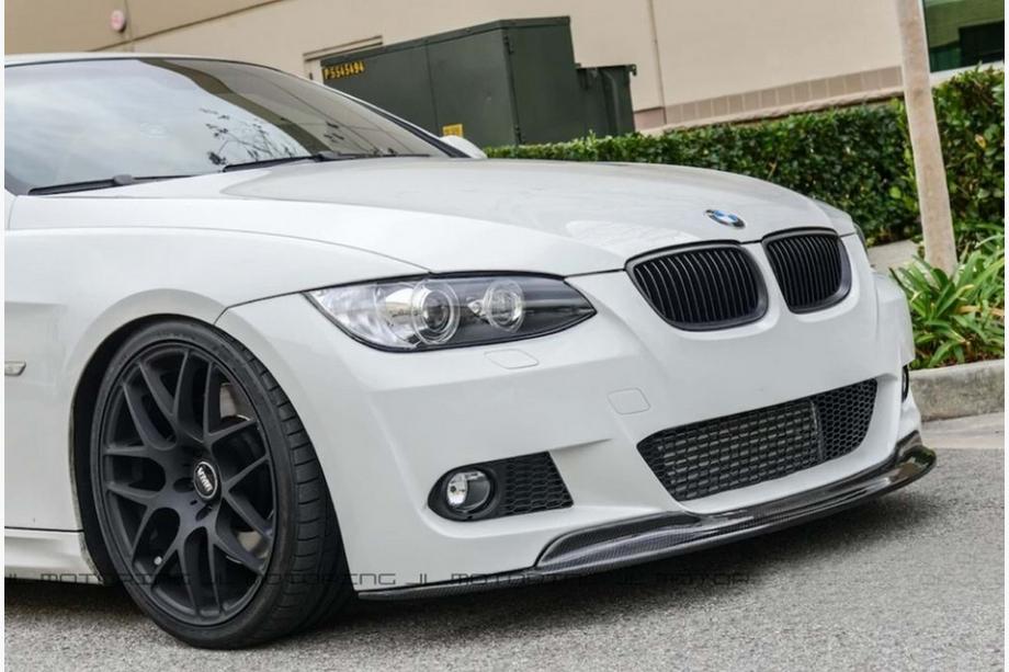 BMW 3-serie E92/E93 2006–2013 Voorlip spoiler CSL-Style DPT (voor M-Sport 2006-2010, hoogglans zwart) Foto 1