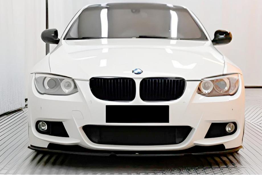 BMW 3-serie E92/E93 2006–2013 DPT frontlip (voor M-Sport 2010-2013, hoogglans zwart) Image