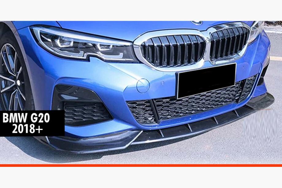 BMW 3 Serie G20/G21 2018– Frontlip DPT V-1 (voor M Technic, hoogglans zwart) Foto 1