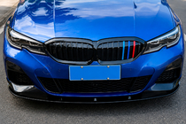 BMW 3 Serie G20/G21 2018– Voorbumper lip DPT V-2 (voor M Technic, hoogglans zwart) foto 2