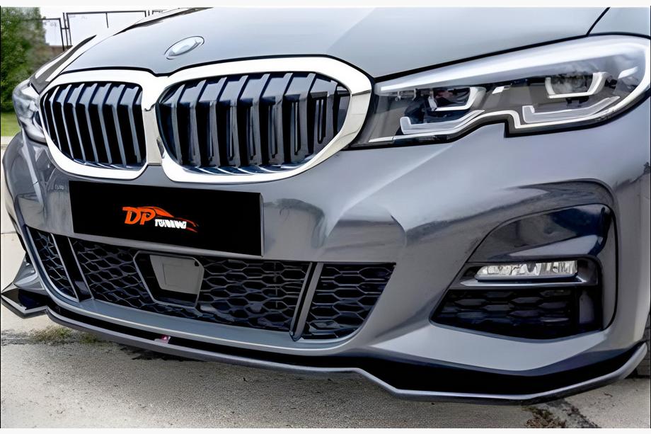 BMW 3 Serie G20/G21 2018– Front lip spoiler DPT V-2 (hoogglans zwart) Image
