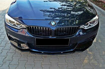 BMW 4 Serie F32/F33/F36 2012–2020 Voorbumper lipspoiler DPT V-2 (voor M-Sport, hoogglans zwart) foto 3