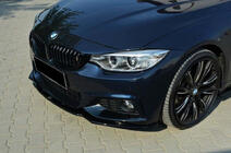 BMW 4 Serie F32/F33/F36 2012–2020 Voorbumper lipspoiler DPT V-2 (voor M-Sport, hoogglans zwart) foto 1