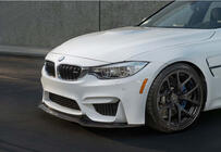 BMW 4 Serie F32/F33/F36 2012–2020 DPT V-4 voorlip spoiler (voor M4, hoogglans zwart) foto 1