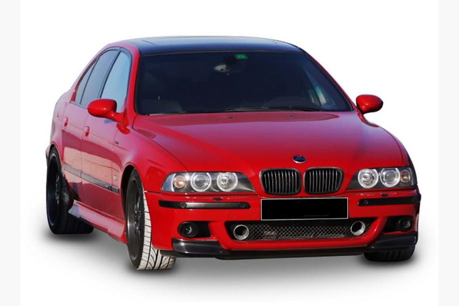 BMW 5 Serie E39 1996–2003 DPT front lip spoiler (voor M5, glanzend zwart) Image