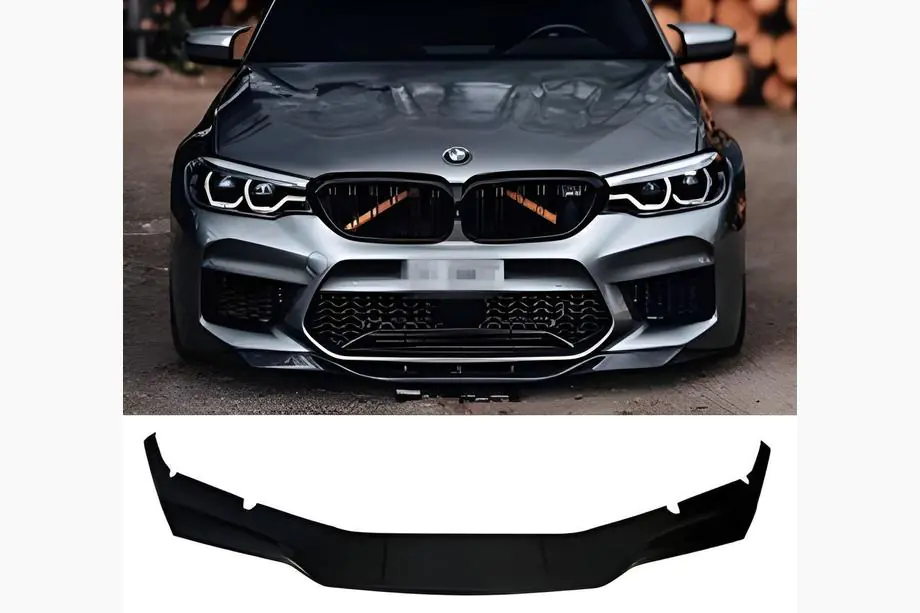 BMW 5 Serie G30/G31 2017–2023 DPT frontlip (voor M5, 2017-2020, hoogglans zwart) Foto 1