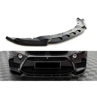 Voorbumper lip DPT V-2 (voor X5M F85, hoogglans zwart) foto 1